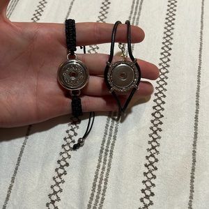 2 ginger snap bracelets and 4 snaps